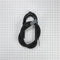6' Black flexible washer drain hose with elbow bracket, 1" inner diameter grey 90-degree coupler & metal clamp - 1 pack