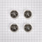 Jennair 3-in D Bezel (set Of 4) For Rise-style Commercial Range And Rangetop Griddle Knobs - Chrome