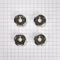 JennAir 3-IN D Bezel (Set of 4) for Rise-Style Commercial Range and Rangetop Griddle Knobs - Chrome