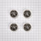JennAir 3-IN D Bezel (Set of 4) for Rise-Style Commercial Range and Rangetop Griddle Knobs - Chrome