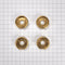 Jennair Bezel (set Of 4) For Rise-style Commercial Range And Rangetop Knobs - Brass