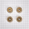 Jennair Bezel (set Of 4) For Rise-style Commercial Range And Rangetop Knobs - Brass