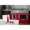KitchenAid Commercial-Style Range Handle Medallion Kit - Red (Includes Two Medallions, Screws, and One 1/8-IN Hex Wrench)