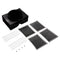 Range Hood Island Recirculation Kit With 2 Charcoal Filters, 4 Clips, And A Deflector Damper - Silver