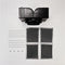 Range Hood Island Recirculation Kit With 2 Charcoal Filters, 4 Clips, And A Deflector Damper - Silver