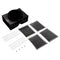 Range Hood Island Recirculation Kit With 2 Charcoal Filters, 4 Clips, And A Deflector Damper - Silver