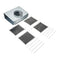 Range Hood Wall Recirculation Kit With 2 Charcoal Filters, 4 Clips, And A Deflector Damper - Silver