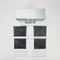 Range Hood Wall Recirculation Kit with 2 Charcoal Filters, 4 Clips, and a Deflector Damper - Silver