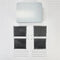 Range Hood Wall Recirculation Kit with 2 Charcoal Filters, 4 Clips, and a Deflector Damper - Silver