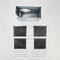 Range Hood Wall Recirculation Kit with 2 Charcoal Filters, 4 Clips, and a Deflector Damper - Silver