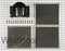 Range Wall Hood Recirculation Kit - Silver (Includes Two Charcoal Filters, Four Rod-Style Clips, and One Deflector Damper)