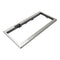 Built-In Low Profile Microwave Slim Trim Kit with Pocket Handle, Stainless Steel, fits cut-out height 12"