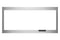 Built-In Low Profile Microwave Slim Trim Kit with Pocket Handle, Stainless Steel, fits cut-out height 12"