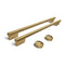 Brass Handle And Knob Hardware Accessory Kit For Kitchenaid® 30" Double Wall Oven & Microwave Combo