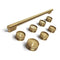 Brass Handle And Knob Hardware Accessory Kit For Kitchenaid® 36" Commercial-style Induction Range