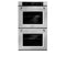 30 In. Professional True Convection Double Wall Oven With Air Fry And Self Clean In Stainless Steel