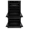 30 In. Professional True Convection Double Wall Oven With Air Fry And Self Clean In Black Stainless Steel