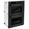 30 In. Professional True Convection Double Wall Oven With Air Fry And Self Clean In Black Stainless Steel