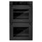 30 In. Professional True Convection Double Wall Oven With Air Fry And Self Clean In Black Stainless Steel