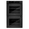 30 In. Professional True Convection Double Wall Oven With Air Fry And Self Clean In Black Stainless Steel