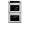 30 In. Professional True Convection Double Wall Oven With Air Fry And Self Clean In Satin Stainless Steel