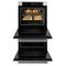 30 In. Professional True Convection Double Wall Oven With Air Fry And Self Clean In Satin Stainless Steel With White Matte Doors