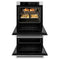 30 In. Professional True Convection Double Wall Oven With Air Fry And Self Clean In Satin Stainless Steel With White Matte Doors