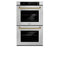 Autograph Edition 30 In. Professional True Convection Double Wall Oven With Air Fry And Self Clean In Satin Stainless Steel With Champagne Bronze Helix Handles