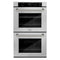 Autograph Edition 30 In. Professional True Convection Double Wall Oven With Air Fry And Self Clean In Satin Stainless Steel With Polished Nickel Helix Handles