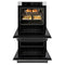 Autograph Edition 30 In. Professional True Convection Double Wall Oven With Air Fry And Self Clean In Satin Stainless Steel With Matte Black Handles