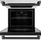 Autograph Edition 30 In. Professional True Convection Double Wall Oven With Air Fry And Self Clean In Satin Stainless Steel With Matte Black Handles