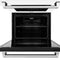 30 In. Professional True Convection Double Wall Oven With Air Fry And Self Clean In Stainless Steel With White Matte Doors