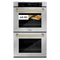 Autograph Edition 30 In. Professional True Convection Double Wall Oven With Air Fry And Self Clean In Stainless Steel With Champagne Bronze Handles