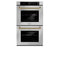 Autograph Edition 30 In. Professional True Convection Double Wall Oven With Air Fry And Self Clean In Stainless Steel With Champagne Bronze Helix Handles