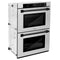 Autograph Edition 30 In. Professional True Convection Double Wall Oven With Air Fry And Self Clean In Stainless Steel With Matte Black Handles