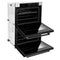 Autograph Edition 30 In. Professional True Convection Double Wall Oven With Air Fry And Self Clean In Stainless Steel With Matte Black Handles