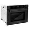 30 In. Professional True Convection Single Wall Oven With Air Fry And Self Clean In Black Stainless Steel
