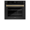 Autograph Edition 30 In. Professional True Convection Single Wall Oven With Air Fry And Self Clean In Black Stainless Steel With Champagne Bronze Handle