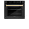 Autograph Edition 30 In. Professional True Convection Single Wall Oven With Air Fry And Self Clean In Black Stainless Steel With Champagne Bronze Handle