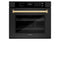 Autograph Edition 30 In. Professional True Convection Single Wall Oven With Air Fry And Self Clean In Black Stainless Steel With Polished Gold Handle