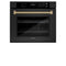 Autograph Edition 30 In. Professional True Convection Single Wall Oven With Air Fry And Self Clean In Black Stainless Steel With Champagne Bronze Helix Handle