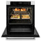 30 In. Professional True Convection Single Wall Oven With Air Fry And Self Clean In Satin Stainless Steel With White Matte Door