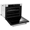 30 In. Professional True Convection Single Wall Oven With Air Fry And Self Clean In Satin Stainless Steel With White Matte Door