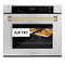 Autograph Edition 30 In. Professional True Convection Single Wall Oven With Air Fry And Self Clean In Satin Stainless Steel With Champagne Bronze Handle