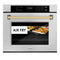 Autograph Edition 30 In. Professional True Convection Single Wall Oven With Air Fry And Self Clean In Satin Stainless Steel With Polished Gold Handle
