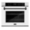 Autograph Edition 30 In. Professional True Convection Single Wall Oven With Air Fry And Self Clean In Satin Stainless Steel With White Matte Door And Matte Black Handle