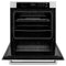 30 In. Professional True Convection Single Wall Oven With Air Fry And Self Clean In Stainless Steel With White Matte Door