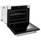 30 In. Professional True Convection Single Wall Oven With Air Fry And Self Clean In Stainless Steel With White Matte Door