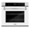 30 In. Professional True Convection Single Wall Oven With Air Fry And Self Clean In Stainless Steel With White Matte Door