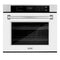 30 In. Professional True Convection Single Wall Oven With Air Fry And Self Clean In Stainless Steel With White Matte Door